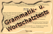 Grammatik- Wortschatztests